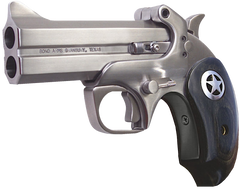 Bond Arms Ranger II 45 Colt/410 Bore 4.25" 2-Rd Derringer - Ext. Black Ash/Star Grip - Stainless