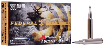 Federal Premium Terminal Ascent 280 Ackley Improved 155gr 20rd - Box or Case