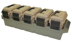 MTM Case-Gard AC5C 5-Can Ammo Crate Mini Dark Earth / Army Green Polypropylene