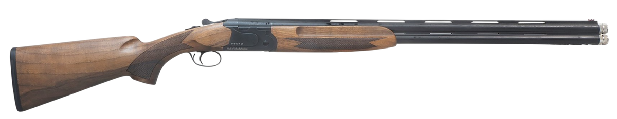 Pointer FT912 Field Trek 12 Gauge 28" 2rd 3" Break Open Over/Under Shotgun - Black Steel Receiver, Walnut Stock