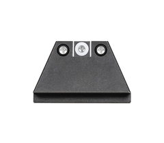 Night Fision GLK004003WGZ Suppressor Height Night Sights For Glock 17/17L/19 - Green Tritium White Outline Front / Green Tritium Black Outline Rear