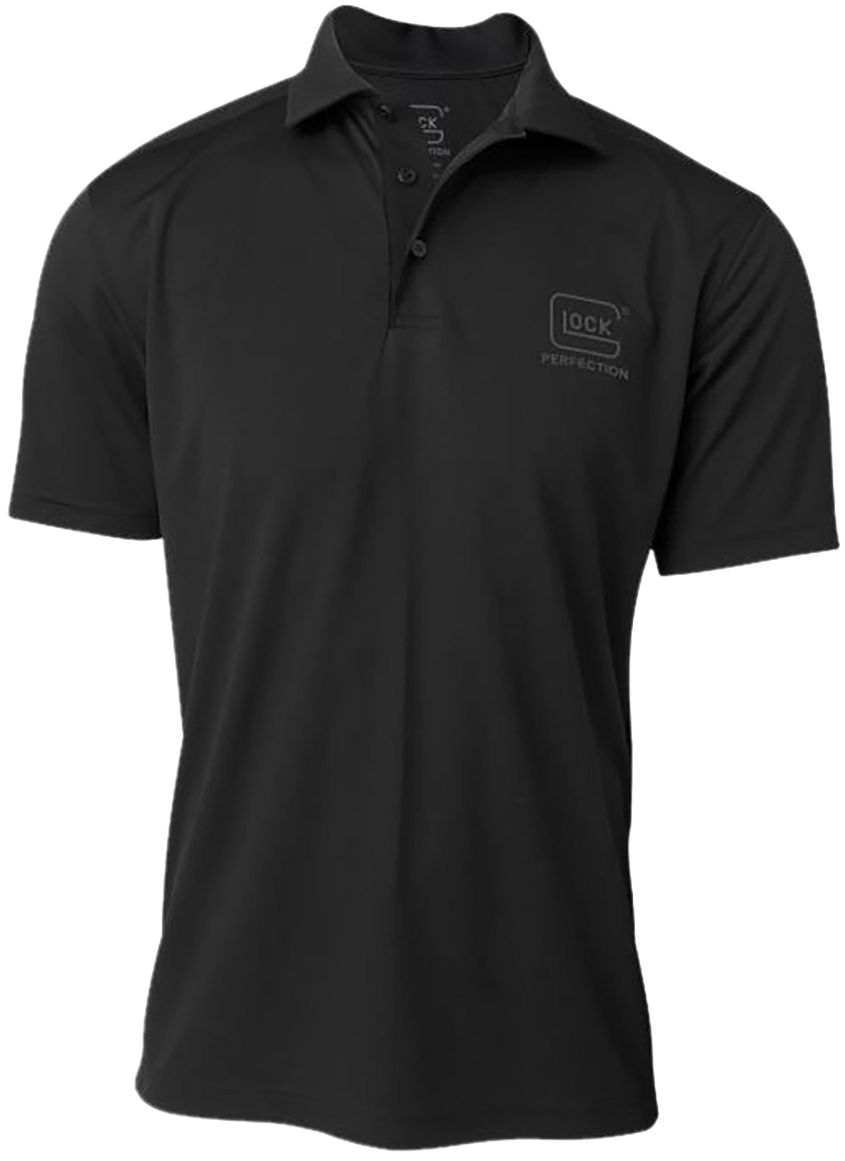 Glock Perfection Polo Black Polyester Mesh Short Sleeve XL