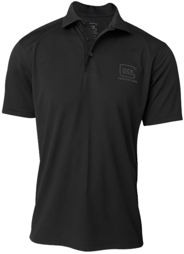 Glock Perfection Polo Black Polyester Mesh Short Sleeve XL
