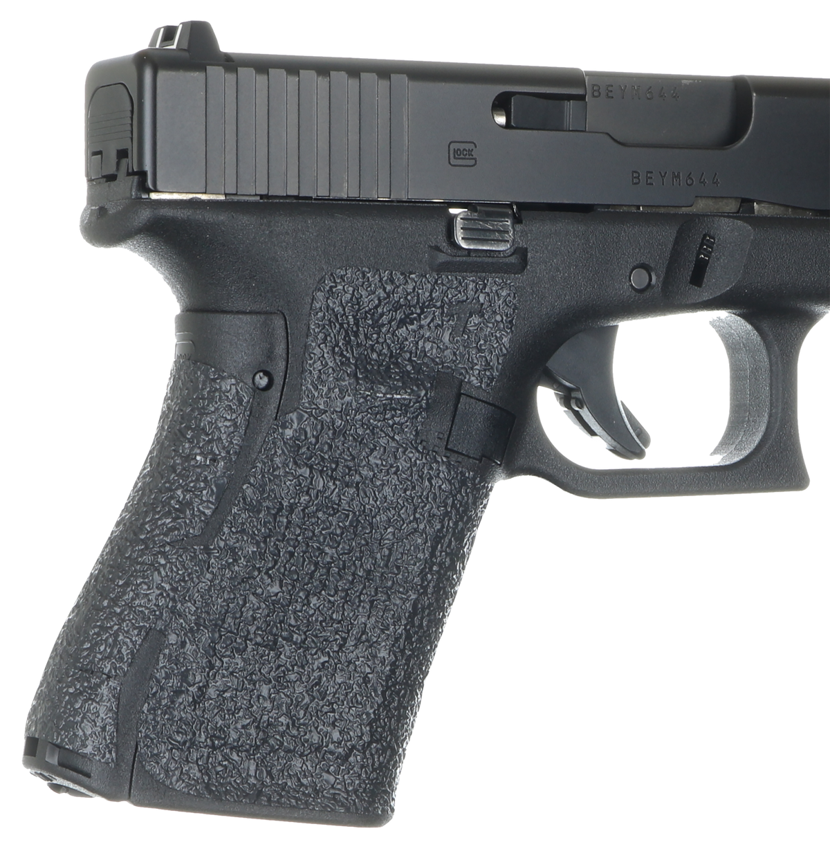 Talon Grips EV02R Adhesive Grip Textured Black Rubber for Glock Gen 5 Compact (19, 23, 25, 32, 38, 44)