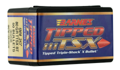 Barnes Bullets Tipped TSX 6mm .243 80gr TTSX Boat Tail 50/Box