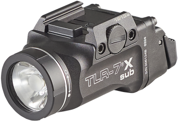 Streamlight 69407 TLR-7 X Sub USB 500 Lumen White LED Black Anodized Pistol Light for S&W M&P M2.0 Subcompact & Beretta Px4 Storm