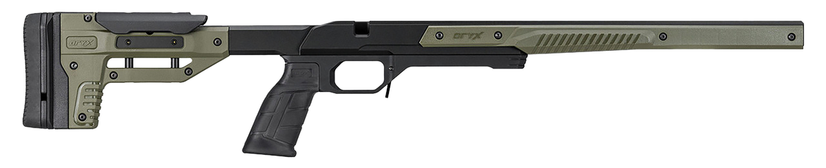 MDT Sporting Goods Oryx Chassis OD Green/Black Aluminum Short Action - Fits Howa 1500 & Weatherby Vanguard