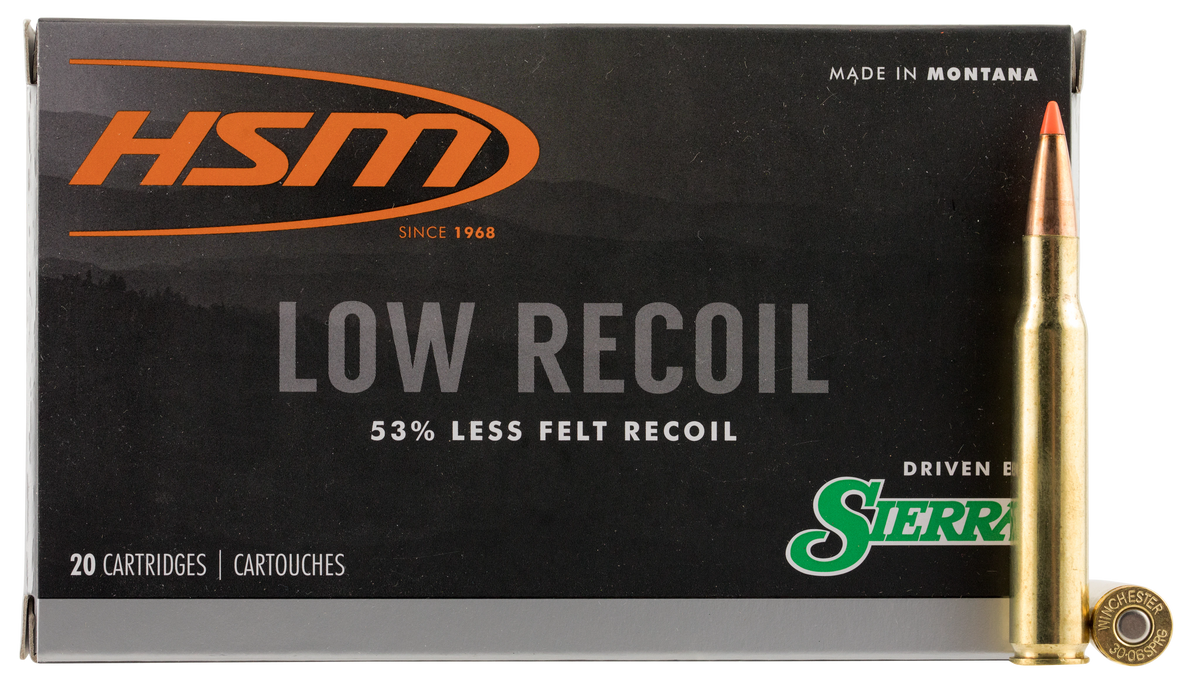 HSM 300642N Low Recoil  30-06 Springfield 150 gr Orange Polymer Tip 20 Per Box/ 20 Case