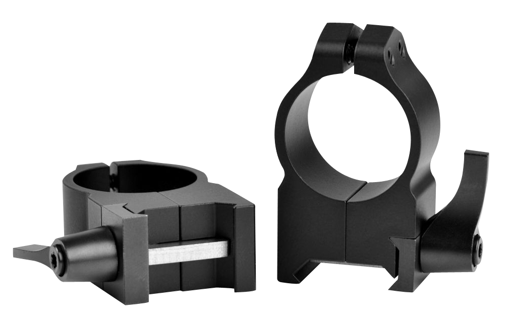 Warne 202LM Maxima 1" High Quick Detach Vertical Scope Rings - Matte Black