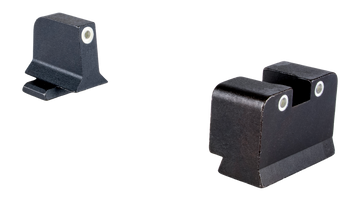 Trijicon Bright & Tough Suppressor/Optic Height Night Sight Set for Sig Sauer 9mm / .357 SIG P225/P226/P228/P239/P320 - Green Tritium White Outline