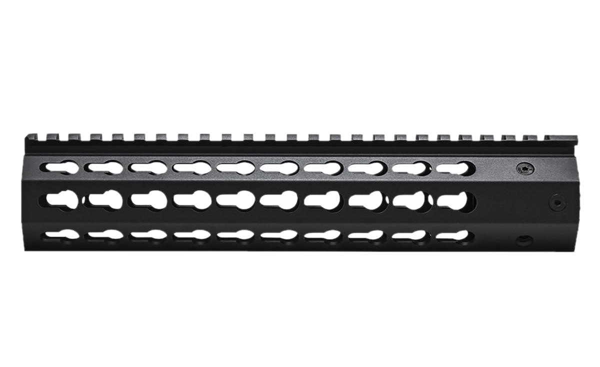 NcSTAR VMARFFKMC KeyMod Free-Float Handguard 10" Aluminum Black Anodized AR-15/M4