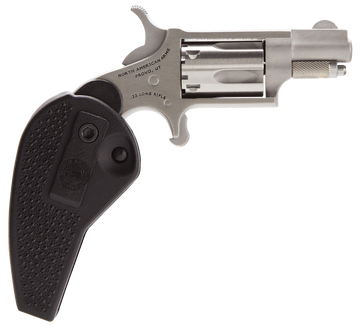 North American Arms 22LRHG Mini-Revolver 22 LR 1.13" 5-Shot SAO Revolver - Black Synthetic Holster Grip