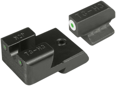 TruGlo Tritium Pro 1911 3" Officer & 4.25" Green Tritium Night Sight Set - Black Nitride