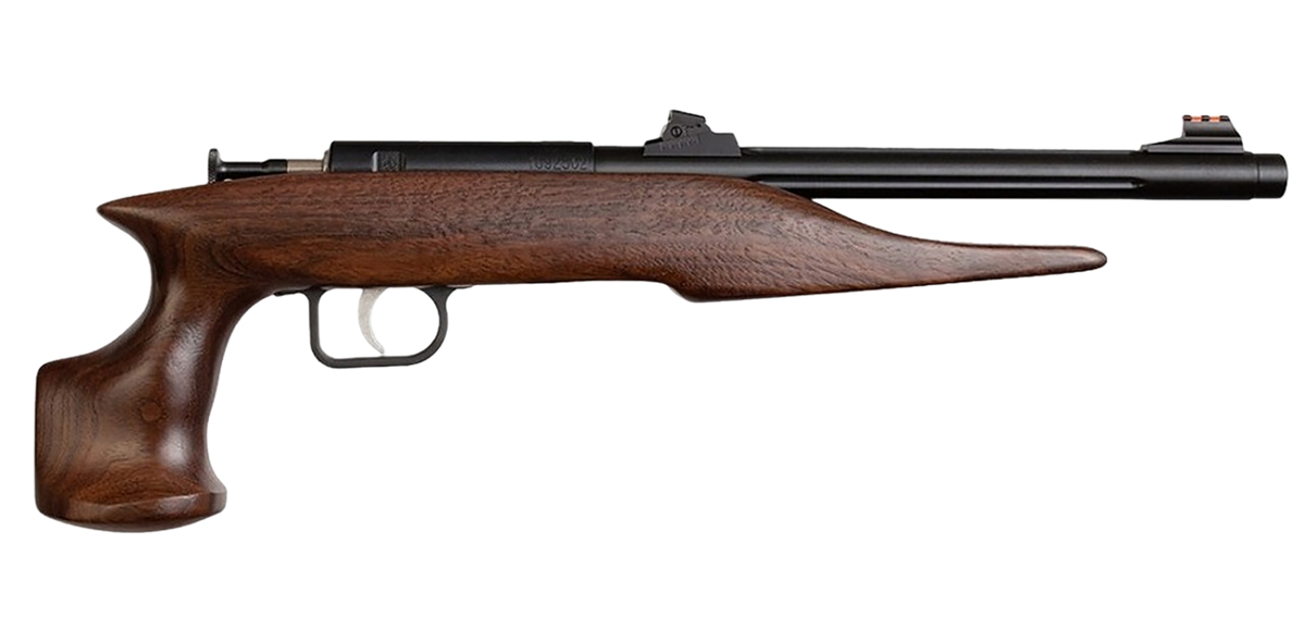 Crickett Hunter Adult 22 Mag 9" Threaded 1-Rd Bolt Action Pistol - Walnut Stock
