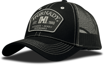 Horizon Design Hornady Gear 32790 Trucker Hat Black Cotton/Polyester OSFA