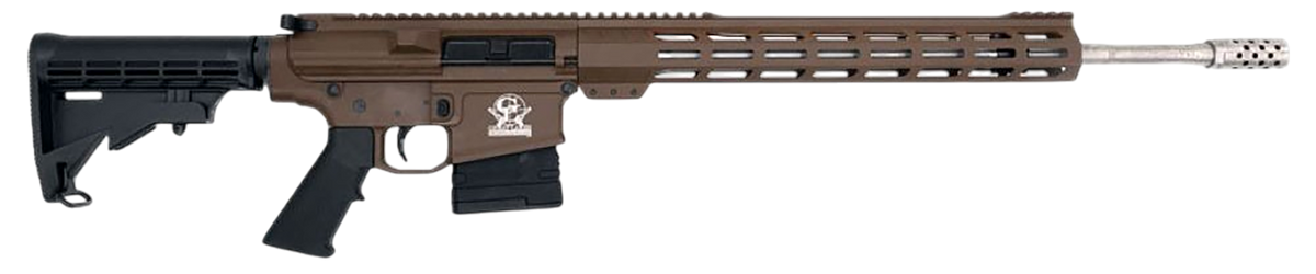Great Lakes Firearms GL10 6.5 Creedmoor 20" 10+1 Semi-Auto AR-10 Rifle - Buck Brown Cerakote / Stainless