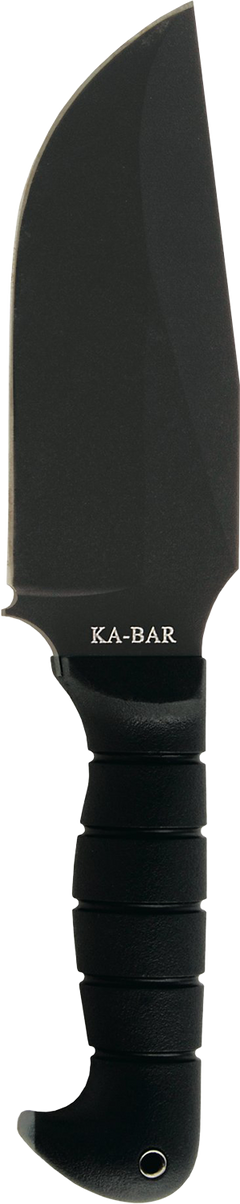 Ka-Bar 1278 Warthog Heavy Duty 6.75" Fixed Blade Clip Point Plain SK-5 High Carbon TPR Handle