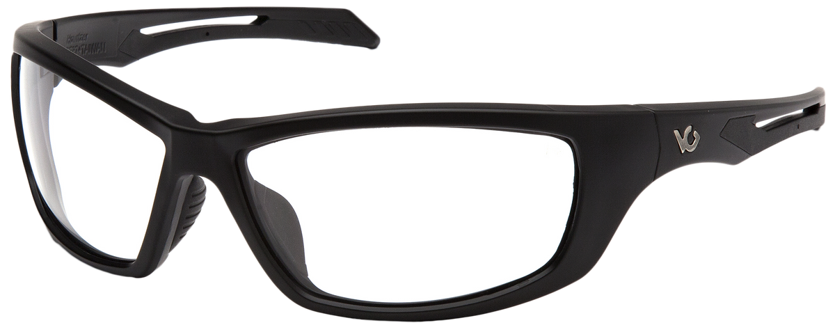 Pyramex Howitzer Safety Glasses Clear Anti-Fog Black Frame