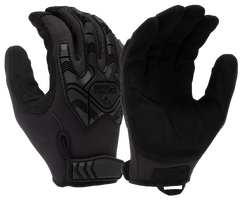 Pyramex Impact Operator Heavy-Duty Black Synthetic Leather XL Hook & Loop Gloves