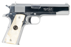 Iver Johnson Arms 1911 38 Super 5" 8+1 Semi-Auto Pistol - Chrome/Pearl