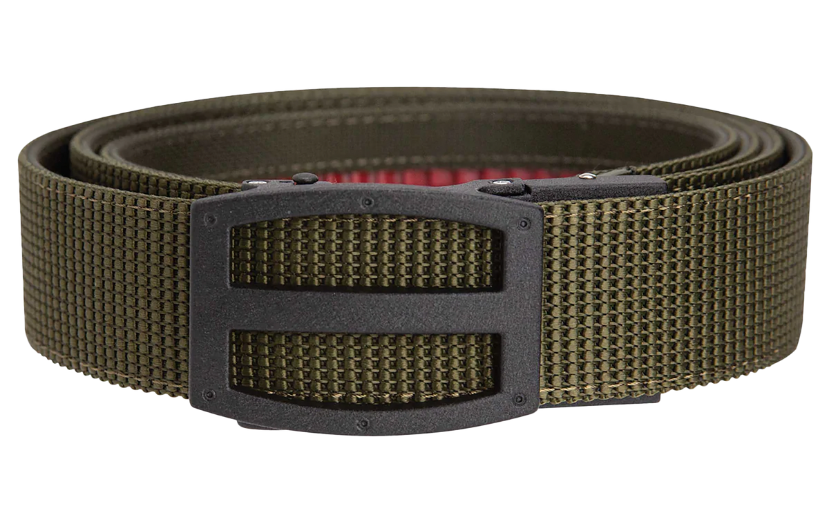 Team Nexbelt Operating Titan EDC 1.5" OD Green Nylon Ratchet Belt