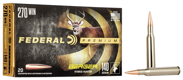 Federal Premium 270 Win 140gr Berger Hybrid Hunter - Box or Case