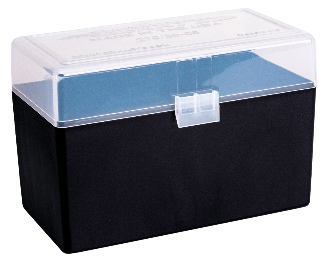 Berry's 91023 #410 Ammo Box 270 Win, 30-06 Springfield 50rd Clear Lid w/Black Bottom