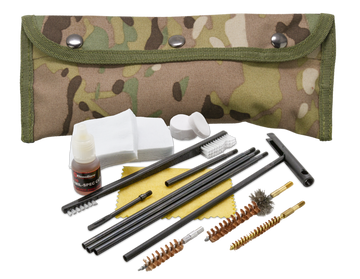 Kleen-Bore POU303MC Modular Multi-Caliber 5.56/.223/9mm Cleaning Kit - Nylon Multi-Cam Case