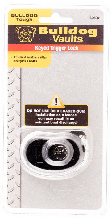 Bulldog BD8001 Trigger Lock Keyed Black Metal Universal Fit