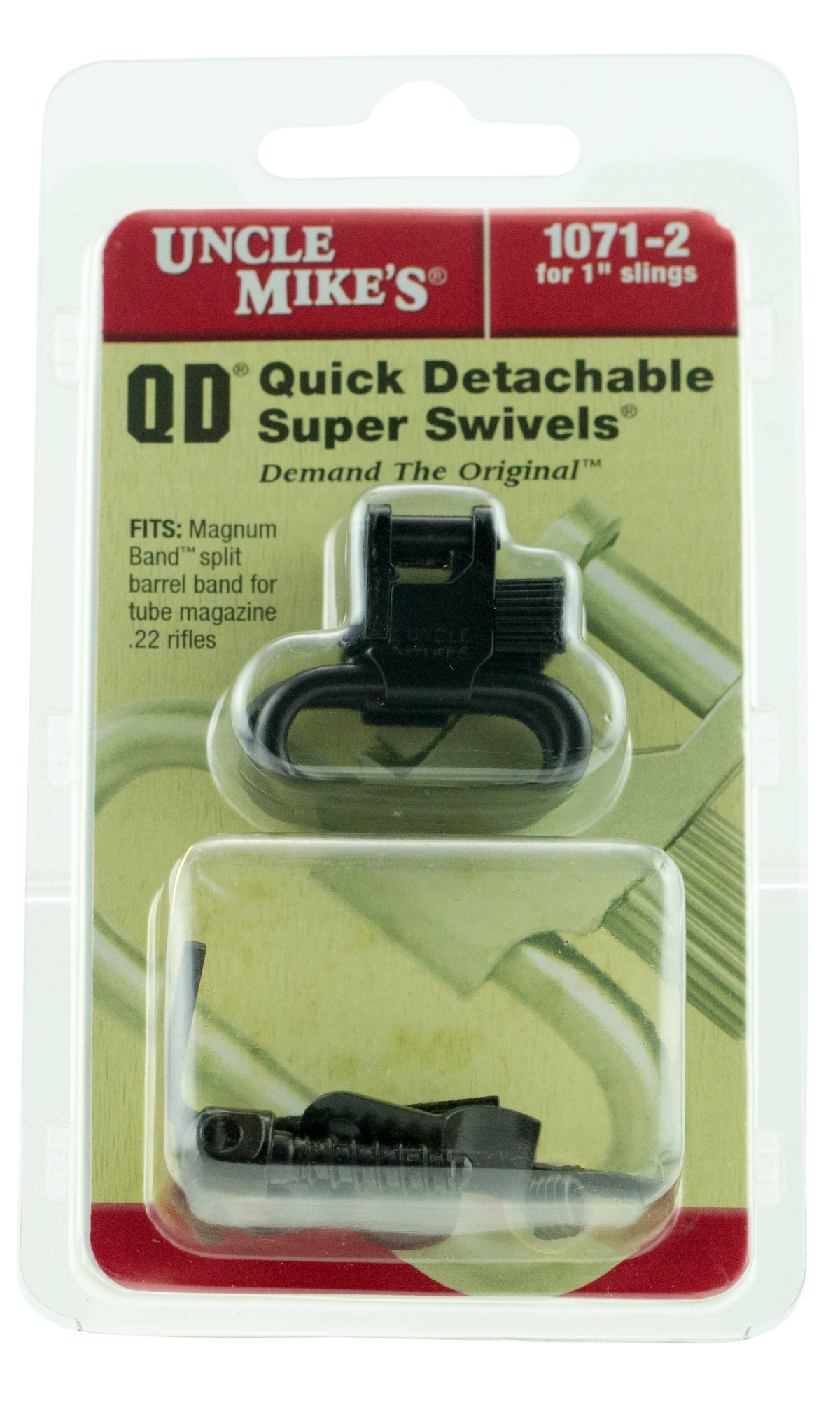 Uncle Mike's 10712 Magnum Band QD Sling Swivel Set 1" Blued