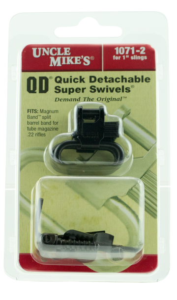 Uncle Mike's 10712 Magnum Band QD Sling Swivel Set 1" Blued