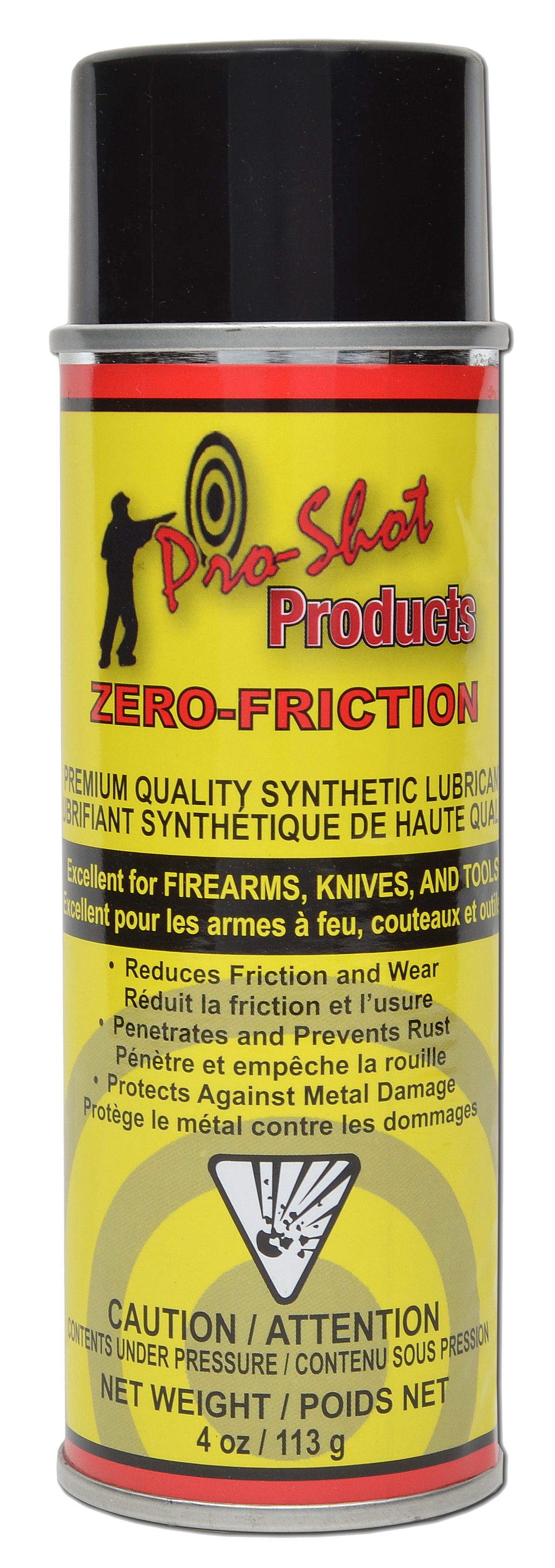 Pro-Shot Zero Friction 6 oz Aerosol Synthetic Firearm Lubricant Spray