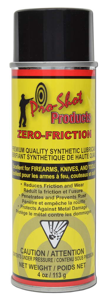Pro-Shot Zero Friction 6 oz Aerosol Synthetic Firearm Lubricant Spray