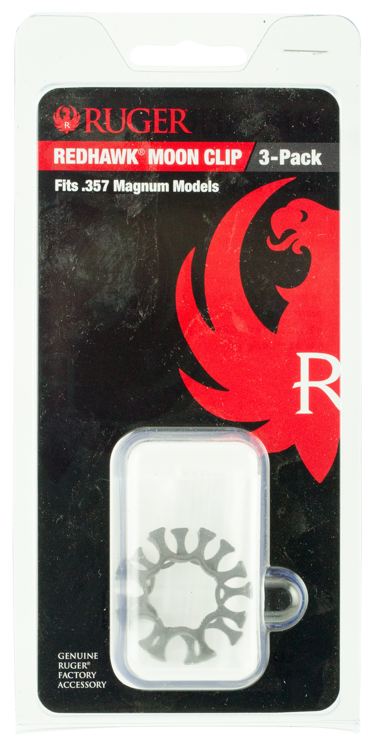 Ruger 90634 Redhawk Moon Clip .357 Magnum/.38 Special 8-Rd Stainless Steel - 3 Per Pack