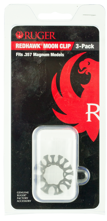 Ruger 90634 Redhawk Moon Clip .357 Magnum/.38 Special 8-Rd Stainless Steel - 3 Per Pack