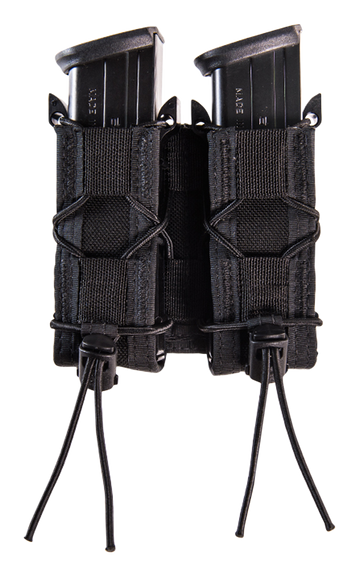 High Speed Gear TACO Double Pistol Mag Pouch Black Nylon Belt Mount