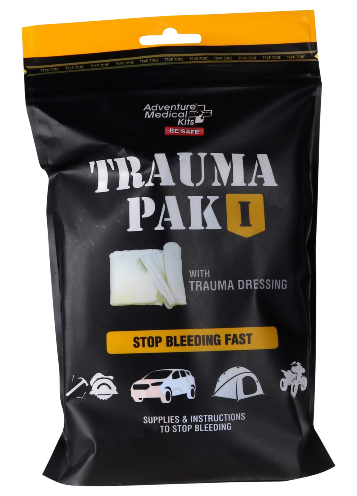 Adventure Medical Kits 20640295 Trauma Pak I Stop Bleeding Clotting Gauze