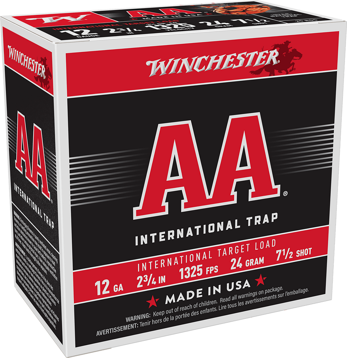 Winchester Ammo AA International Target 12 Gauge 2.75" 7.5 Shot 7/8 oz Lead - Box or Case
