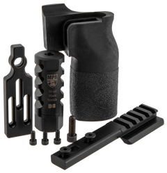 MasterPiece Arms 6.5 PMR Accessory Bundle - DN3 Muzzle Brake, Vertical Grip, V4 Spigot Mount & Bag Rider