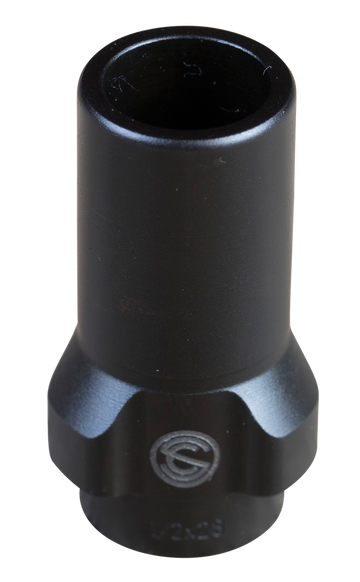 SilencerCo AC2607 3-Lug Muzzle Device 9mm Luger 1/2x36 Steel