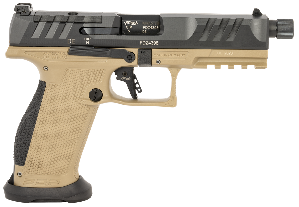 Walther Arms PDP Pro SD 9mm Luger 5.1" 18+1 Striker Fire Pistol - FDE/Black