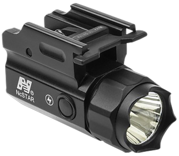 NcStar ACQPTF Compact Flashlight QR w/Strobe 150 Lumens Black