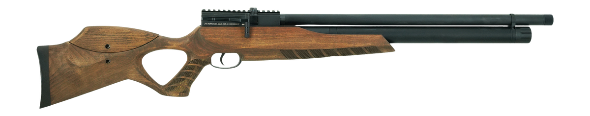 JTS Airacuda Max .22 Cal 18" 10-Shot PCP Air Rifle - Wood Stock
