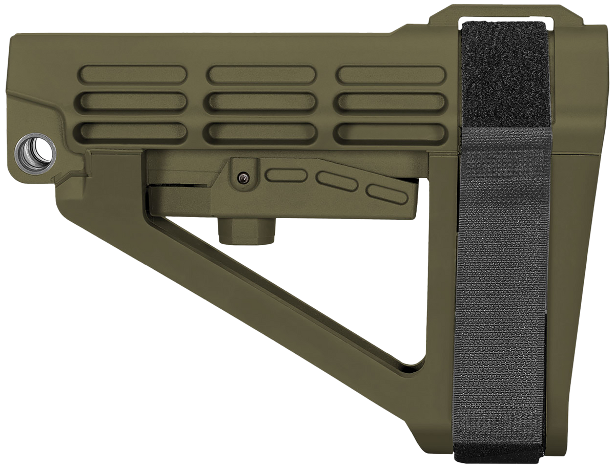 SB Tactical SBA4 X OD Green Adjustable Synthetic Pistol Stabilizing Brace for AR-Platform