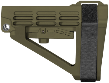 SB Tactical SBA4 X OD Green Adjustable Synthetic Pistol Stabilizing Brace for AR-Platform
