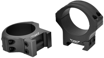 Warne 8521M HyperLite 34mm Medium Matte Black Scope Rings - Maxima/Weaver/Picatinny