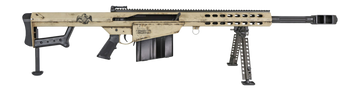 Barrett M82A1 America 250 50 BMG 20" 10+1 Semi-Auto Rifle - Black Fluted Barrel