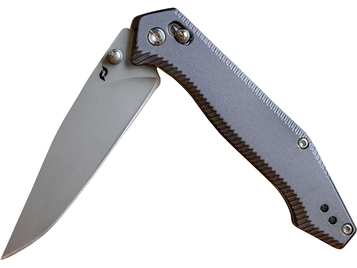 Schrade Turnkey 3.40" Folding Drop Point Plain AUS-10A Stainless Steel Black Aluminum