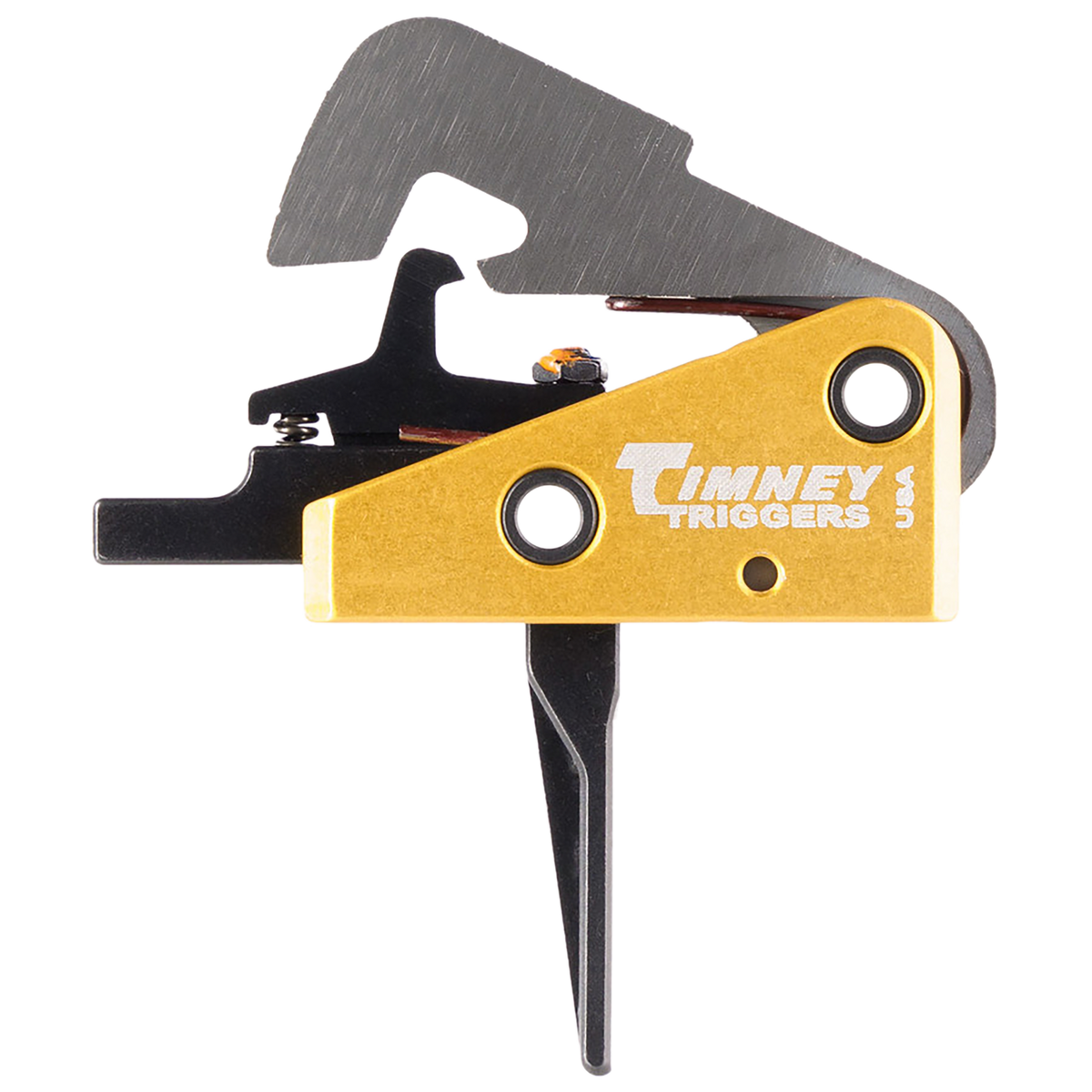 Timney Triggers 670ST AR-10 4 lb Single-Stage Straight Trigger - Black/Gold