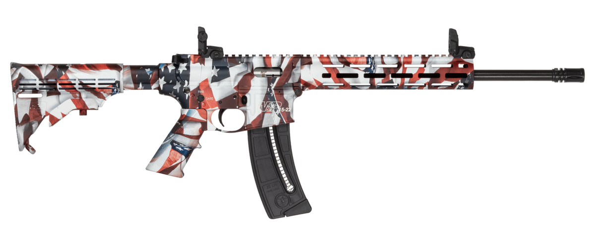 Smith & Wesson M&P15-22 Sport Flag 22 LR 16.5" 25+1 Semi-Auto Rifle